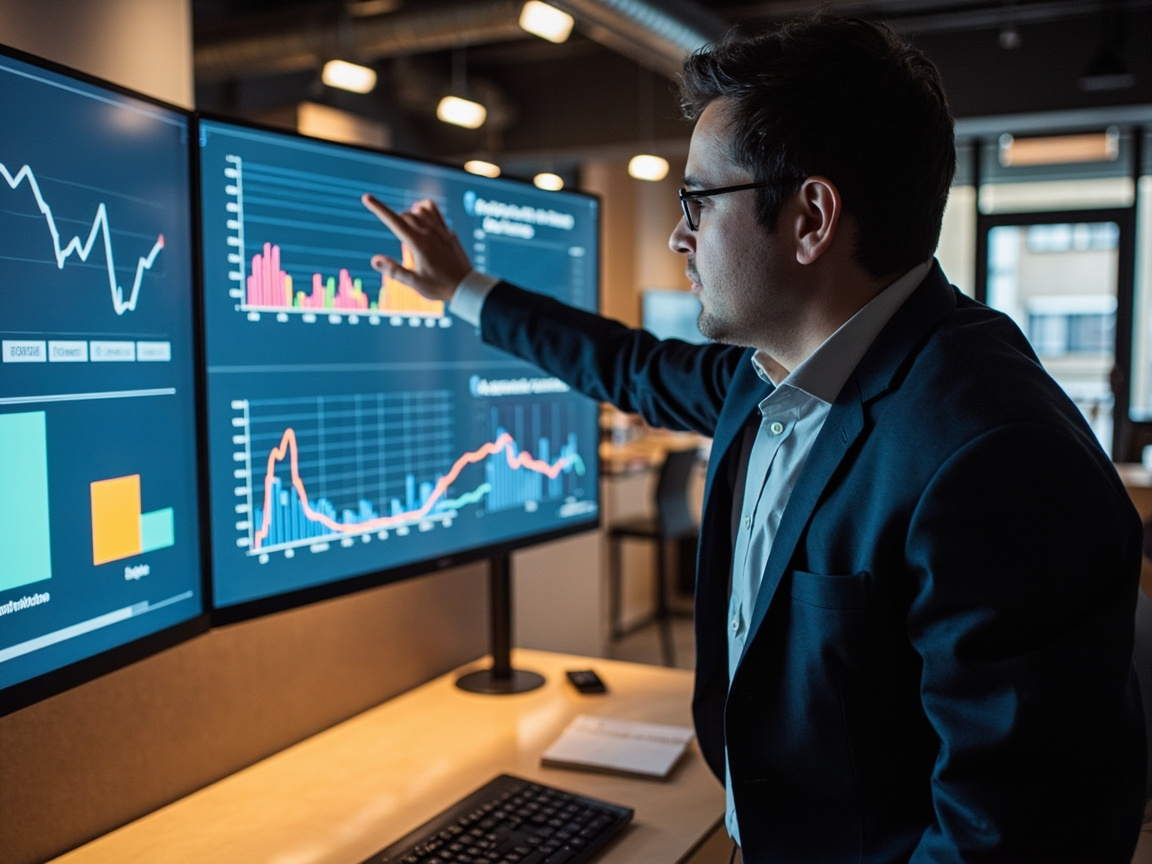 SEO strategist analyzing organic search performance metrics — a defining trait of the best SEO companies