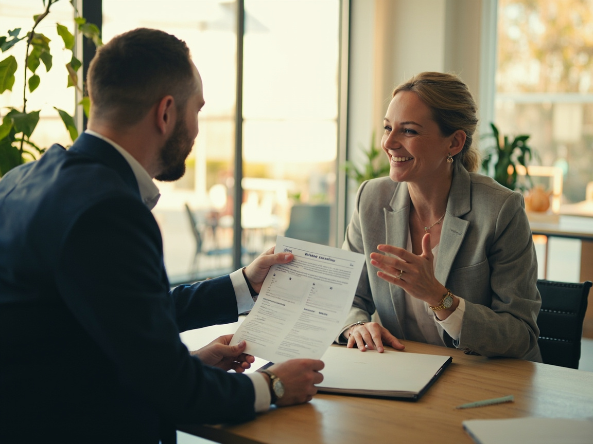 Business owner asking a digital marketing agency questions during a strategy consultation