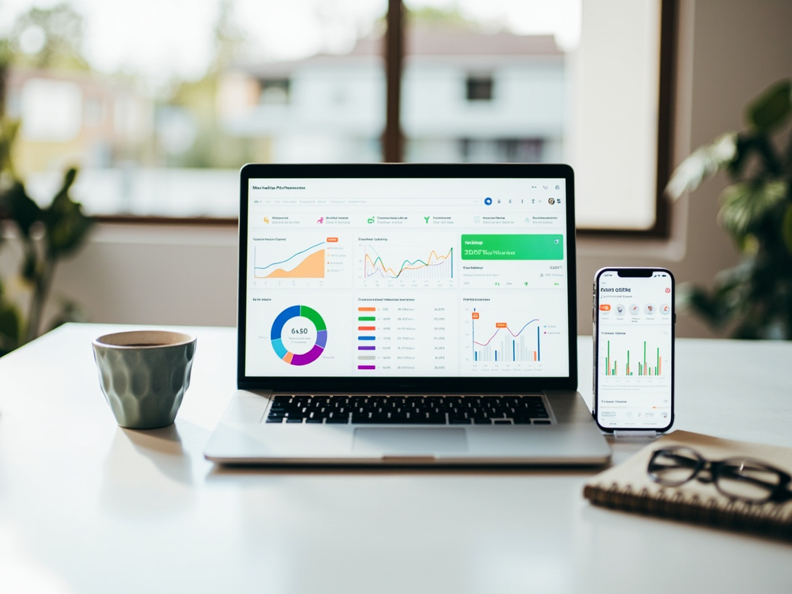Analytics dashboard showing marketing results a digital marketing agency should report clearly