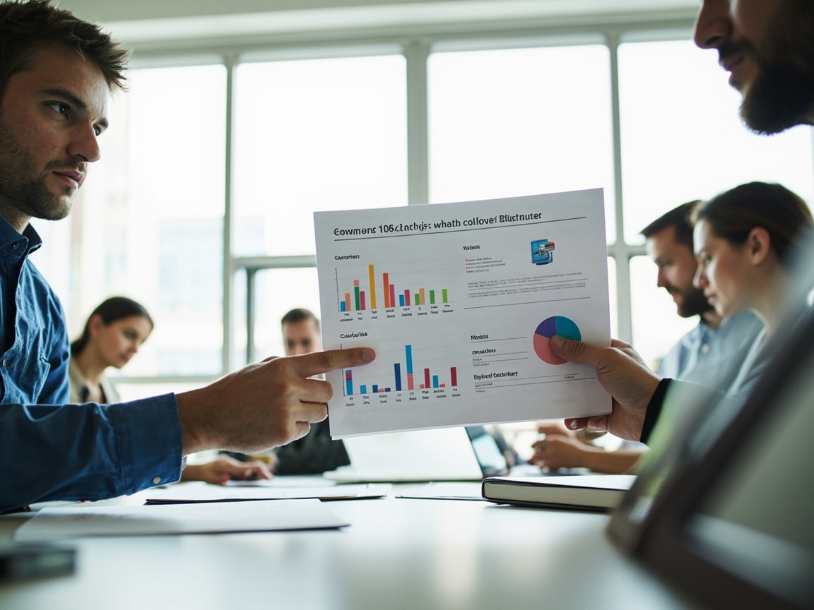 Reviewing lead and revenue reporting from an SEO marketing agency partnership
