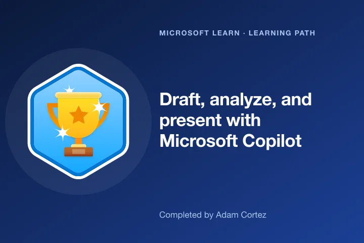 Draft, analyze, and present with Microsoft Copilot &mdash; Microsoft Learn